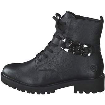 Remonte Schnürstiefelette in schwarz