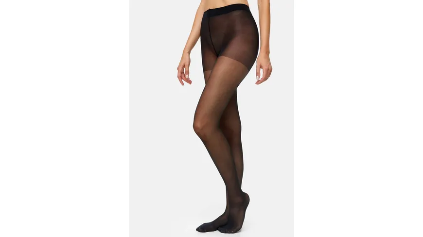 NUR DIE Damen Feinstrumpfhose Fit in Form 40 DEN schwarz