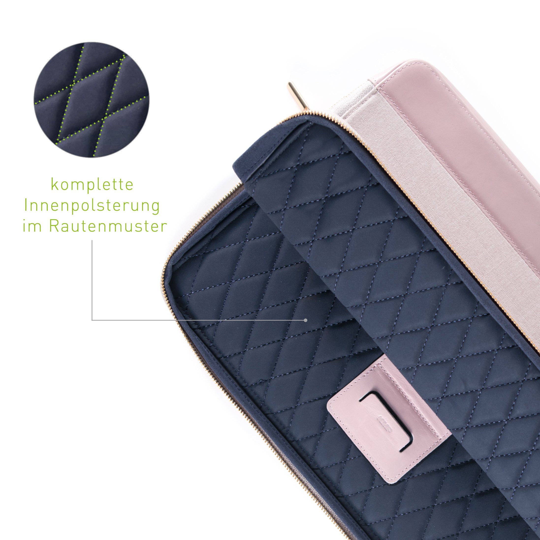 KMP Creative Lifesytle Product Laptoptasche Sleeve für MacBook Air 13 Gray/Pink (1-tlg)