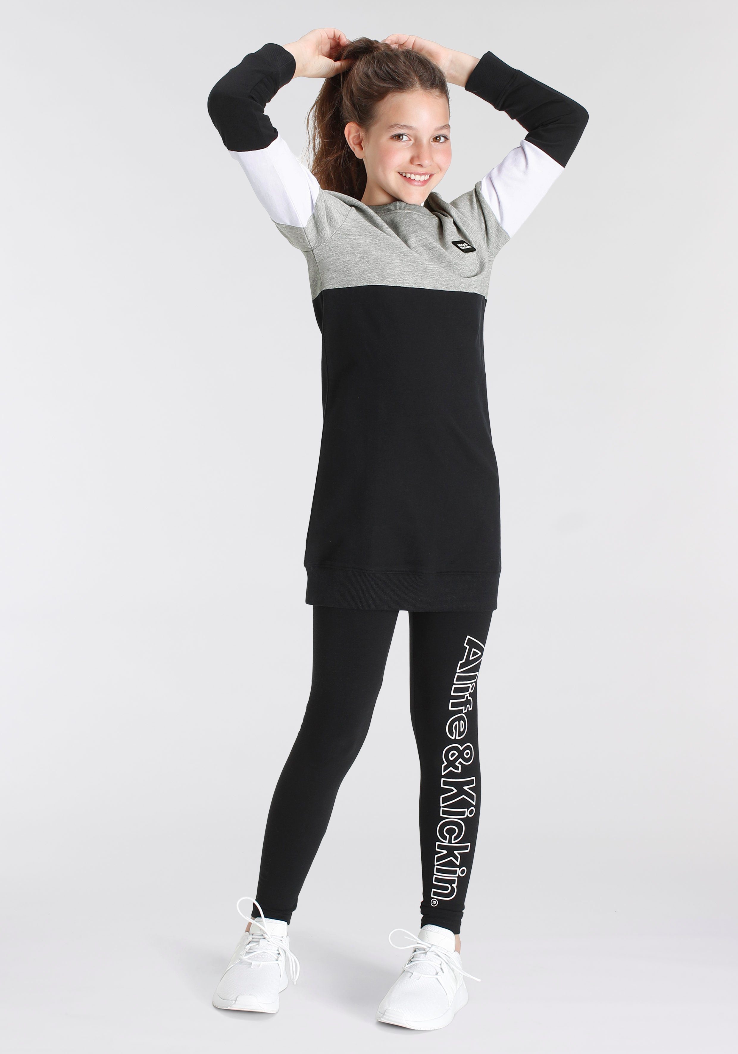 Alife & Kickin Sweatkleid mit coolem Colourblocking NEUE MARKE! Alife & Kickin für Kids.