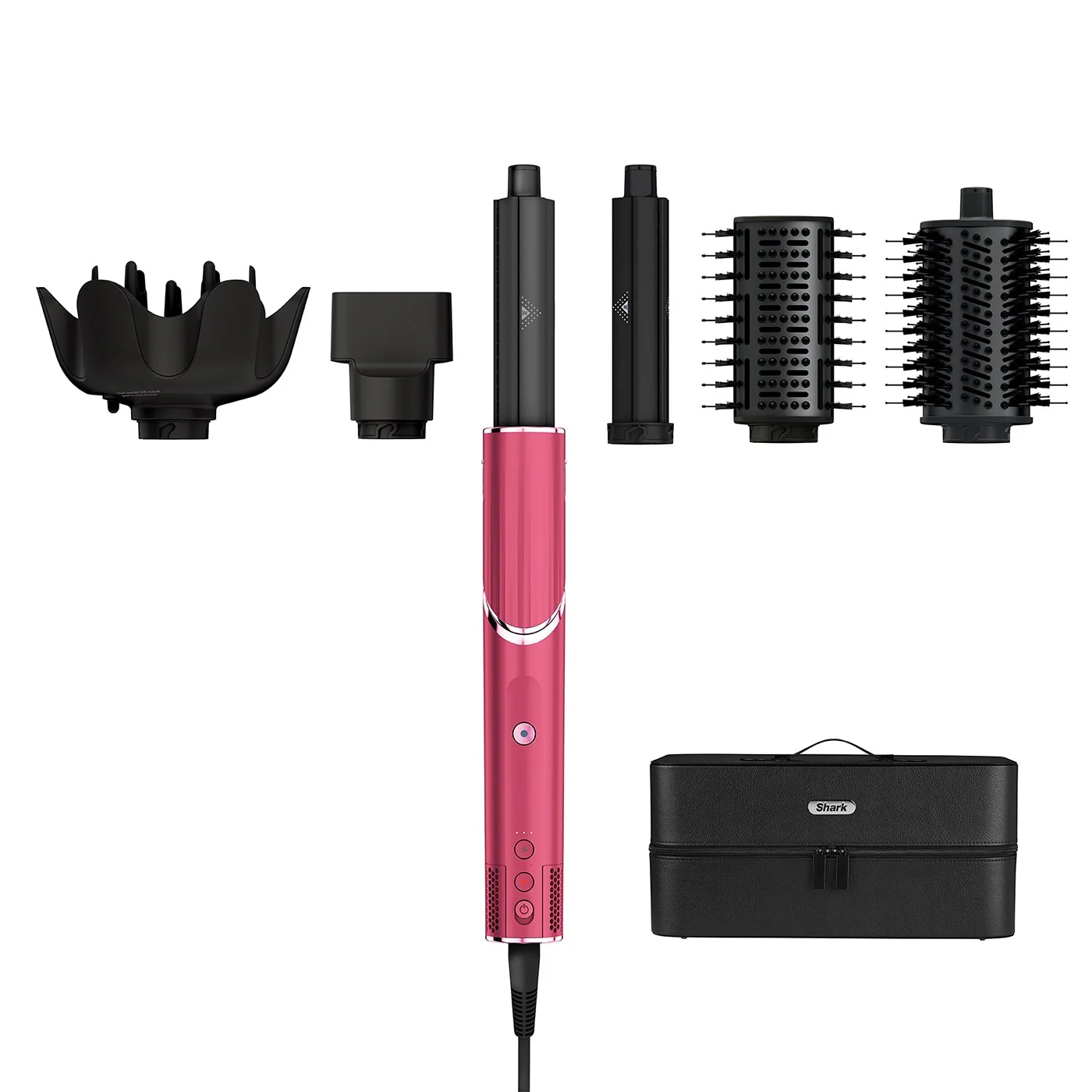 FlexStyle STYLER E ASCIUGACAPELLI SHARK FLEXSTYLE COMPLETE SET - Pink Malibu - Asciugacapelli, Piastra Capelli, Spazzola Elettrica Capelli, Diffusore Asciugacapelli