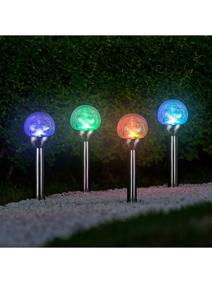 Garden Hero LED-Gartenstecker in Silber - (H)34 x Ø 8 cm günstig kaufen onesize