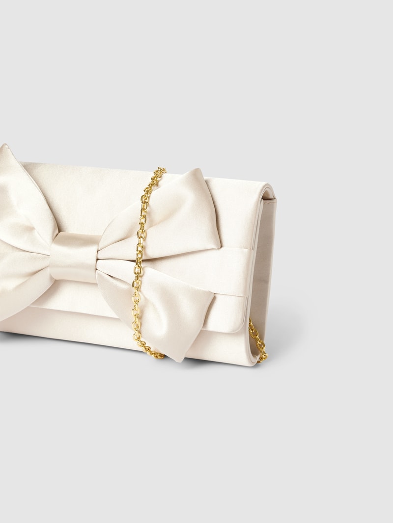 Clutch mit Schleifen-Detail in gold