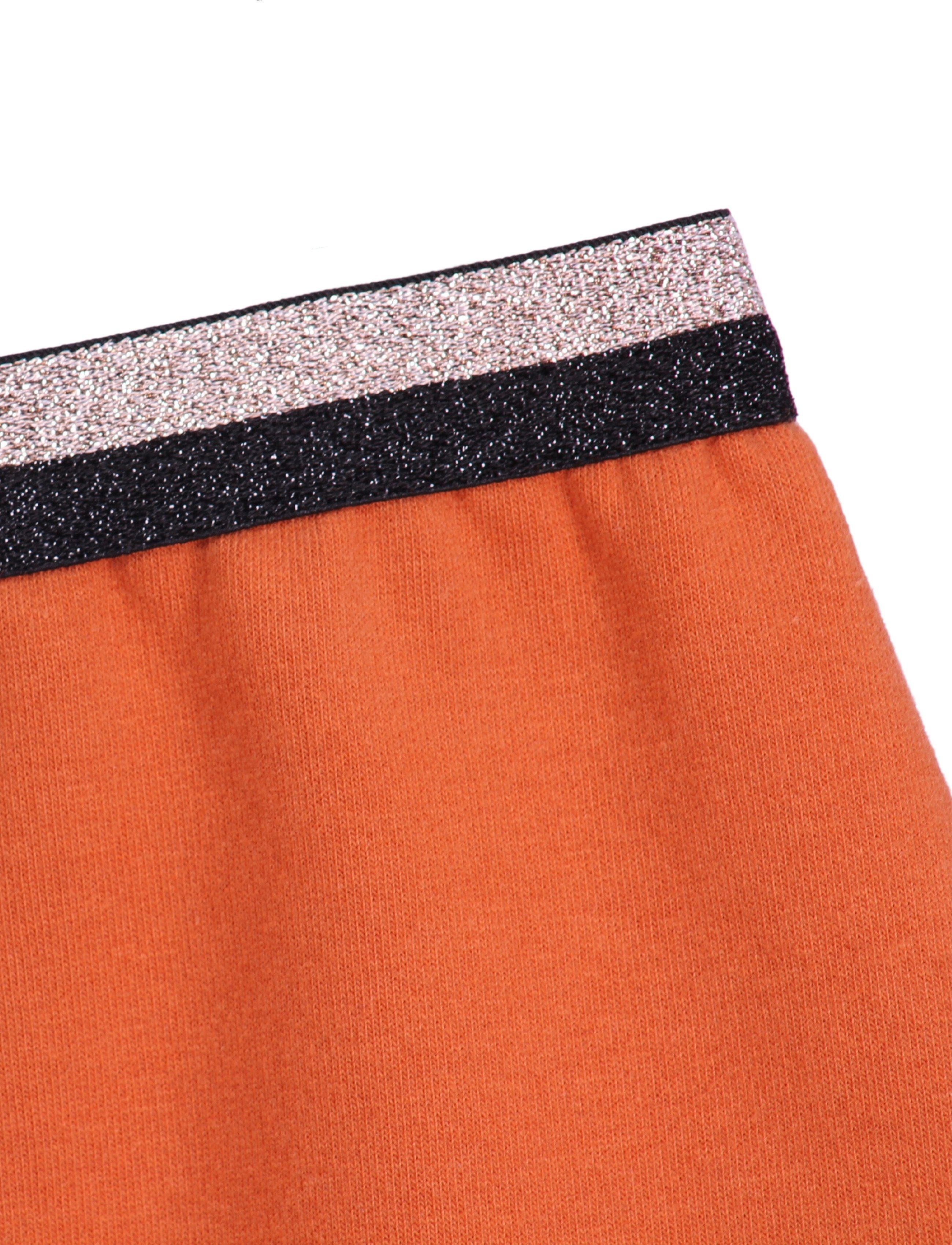 coolismo Sweatrock Mädchen Rock Sweat unifarben mit elastischem Glitzer-Bund Made in Europa