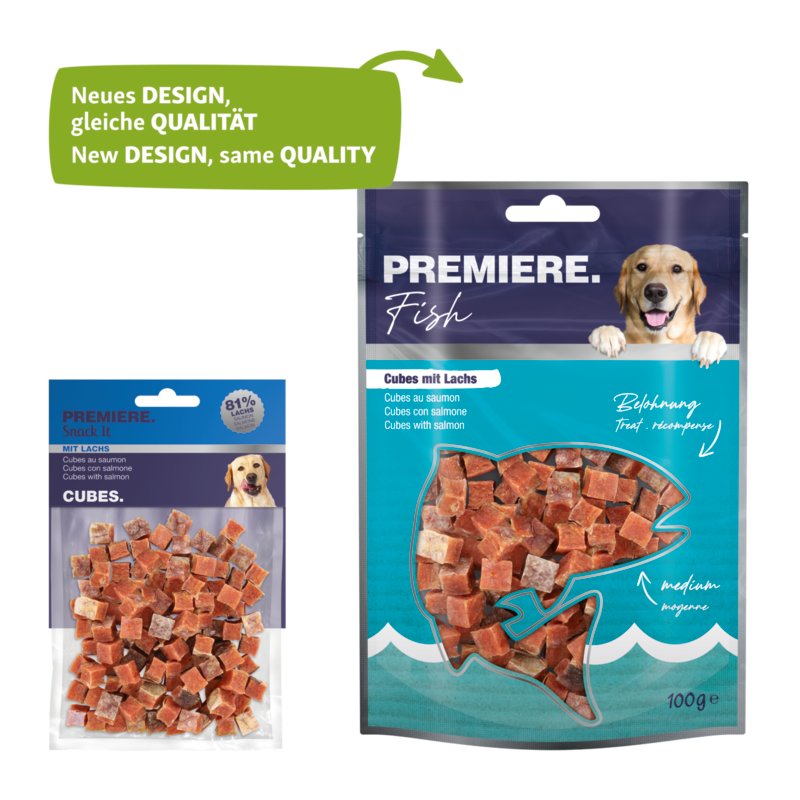 PREMIERE Snacks PREMIERE Snack It Cubes mit Lachs 100g