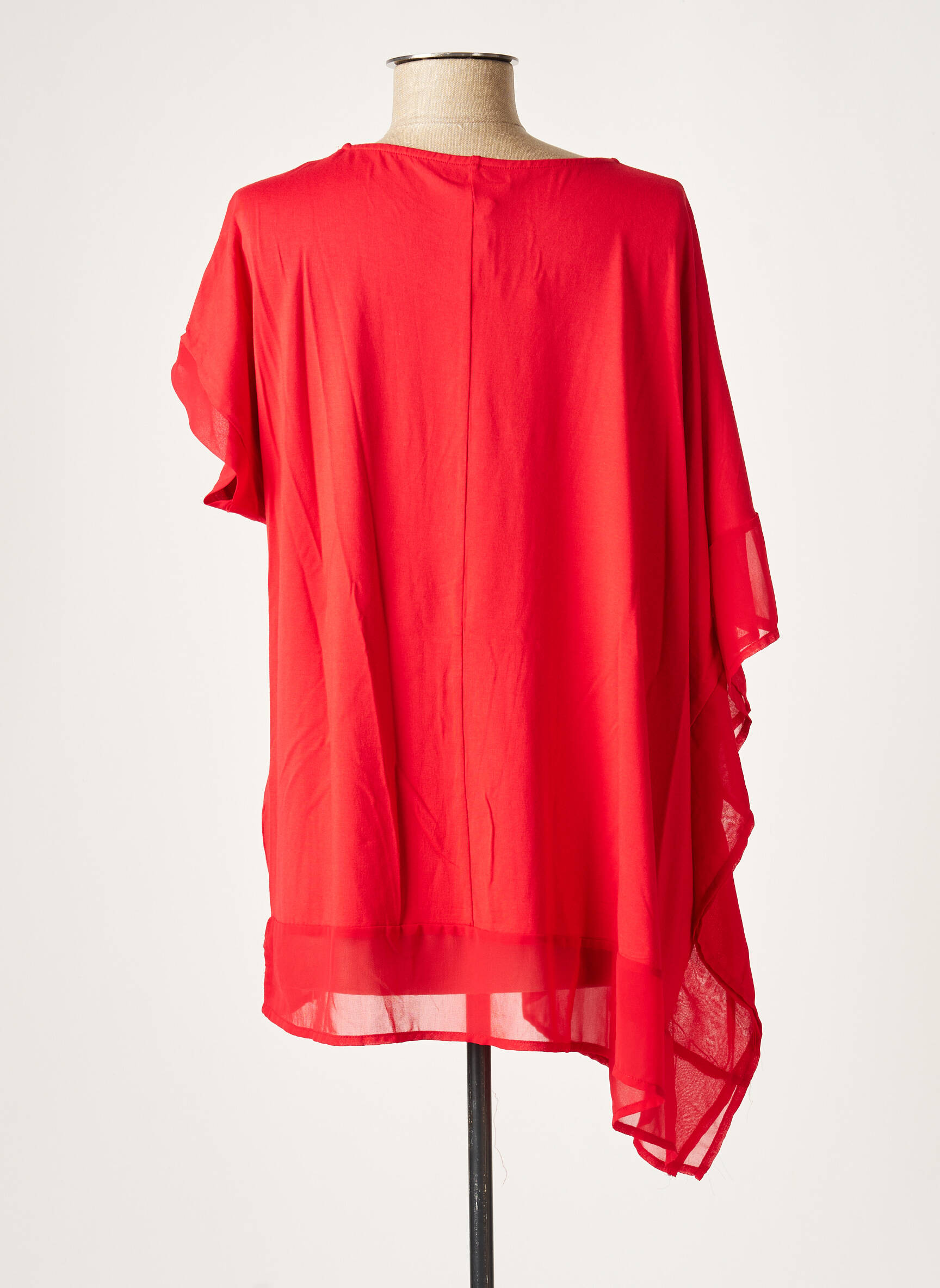 Bluoltre Tuniquemanchecourte Femme couleur rouge