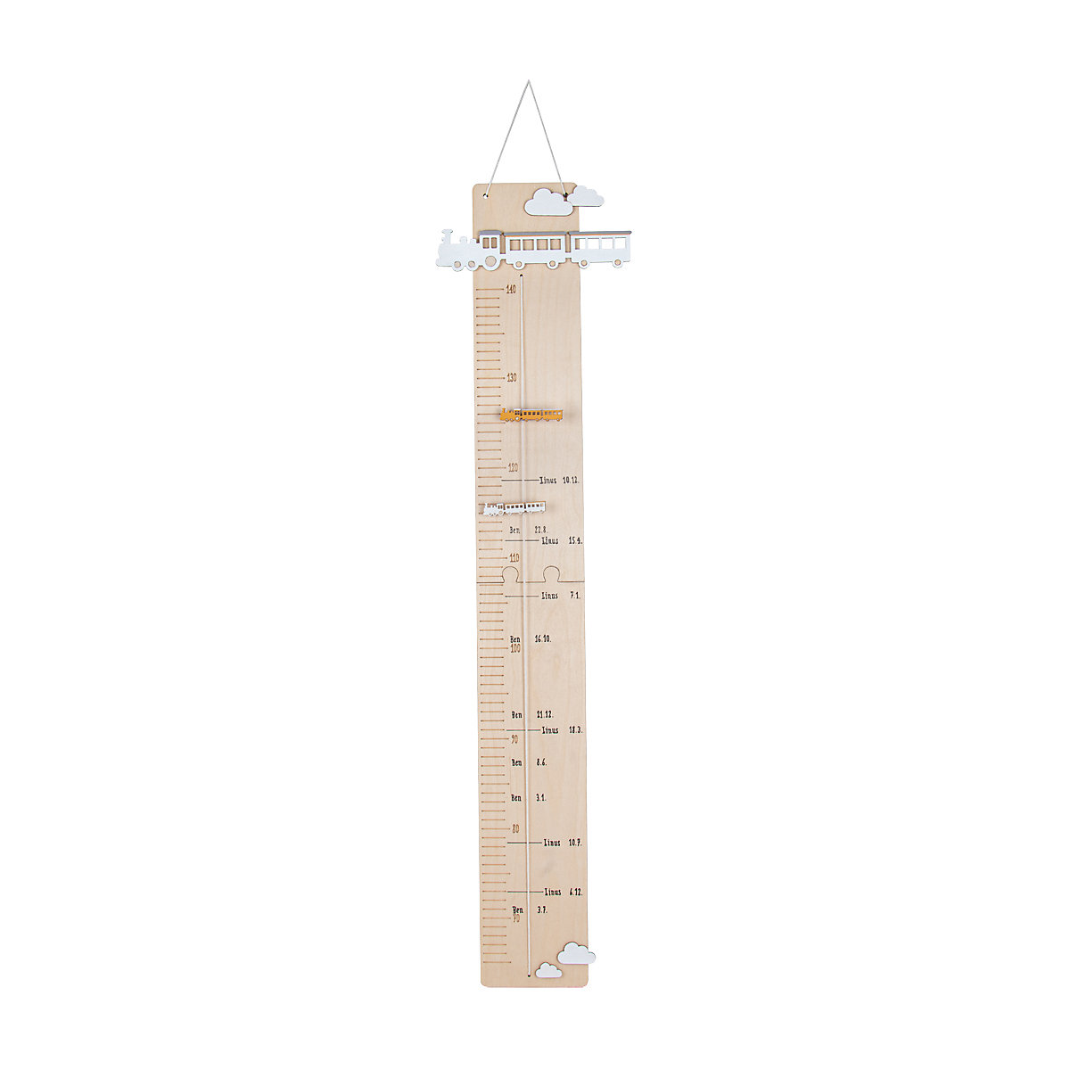 Kreativ-Set Holz Messlatte, natur, von 60-140cm