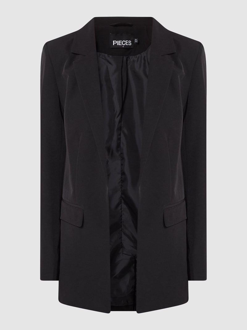 Blazer mit Reverskragen Modell 'Bossy' in schwarz