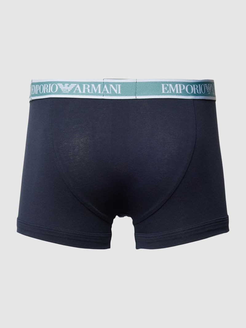 Trunks mit elastischem Logo-Bund im 3er-Pack in dunkelblau