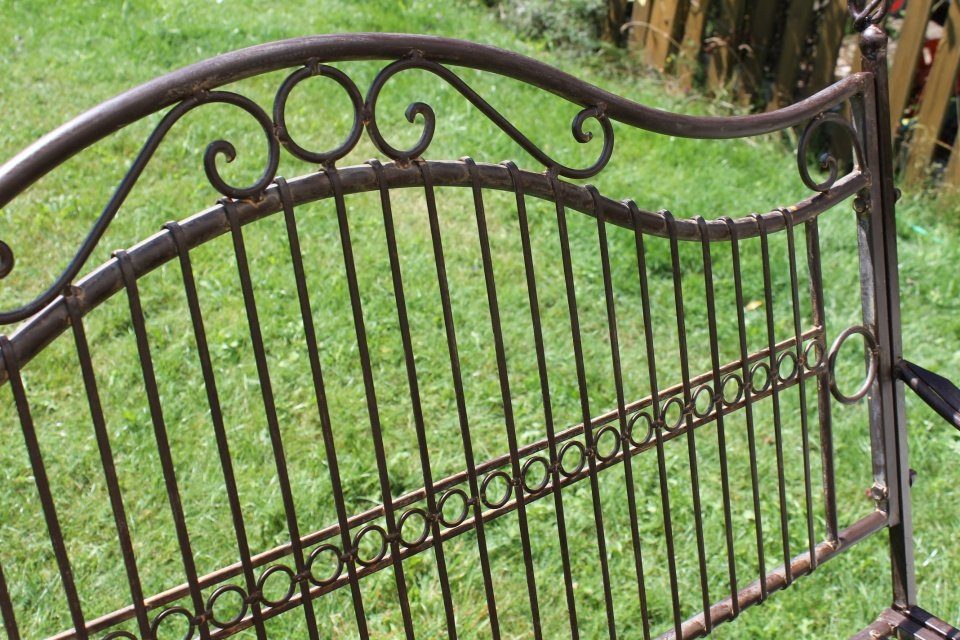 DanDiBo Hollywoodschaukel Hängebank Metall Garten 82505 Schaukel mit Ketten Gartenschaukel Baumschaukel Bank Hollywoodschaukel Schaukelbank