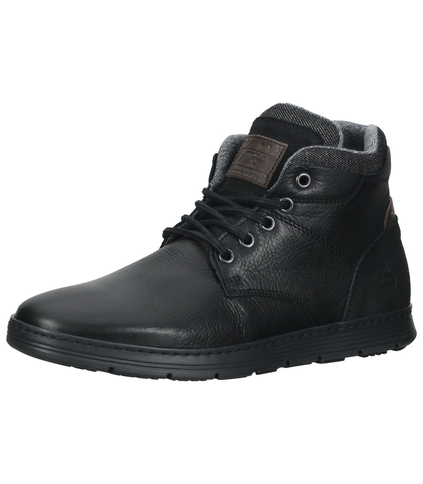 Bullboxer Stiefelette Leder/Textil Schnürstiefelette