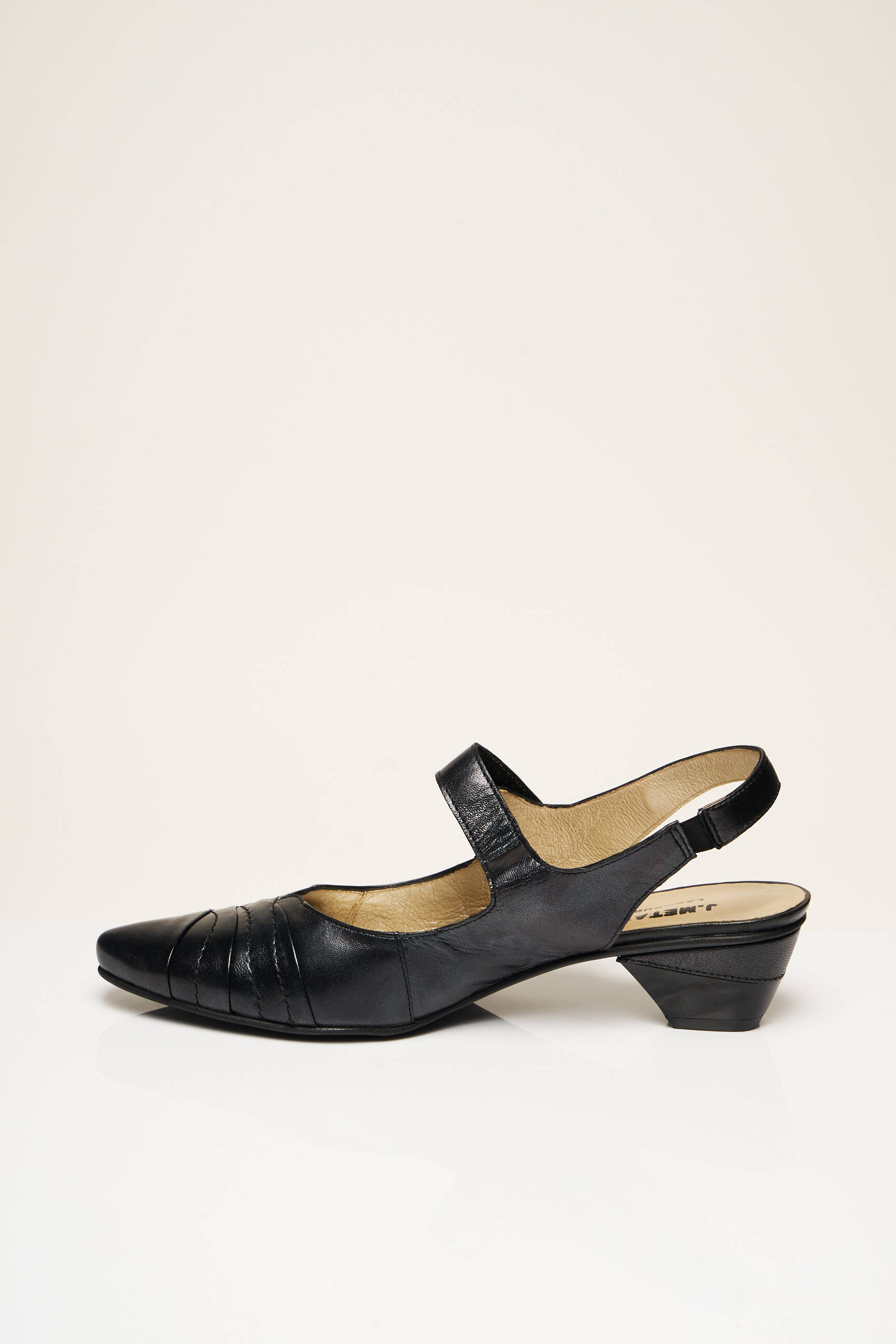 J Metayer Sandales Nu Pieds Femme couleur noir