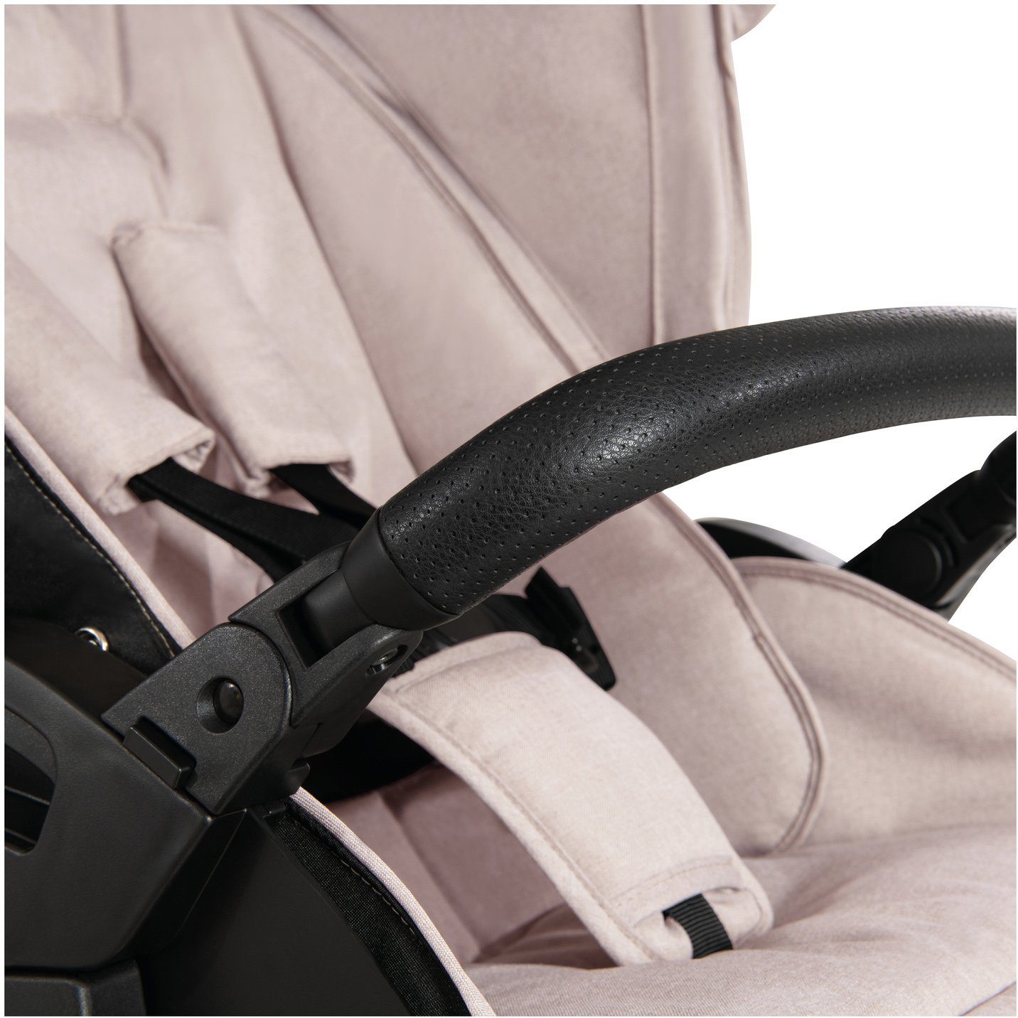Hauck Kombi-Kinderwagen Vision X, black/beige, (3-tlg), mit Babywanne und Sportwagenaufsatz