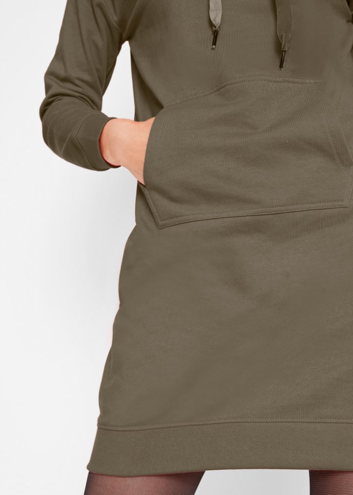 Sweatkleid mit Kapuze