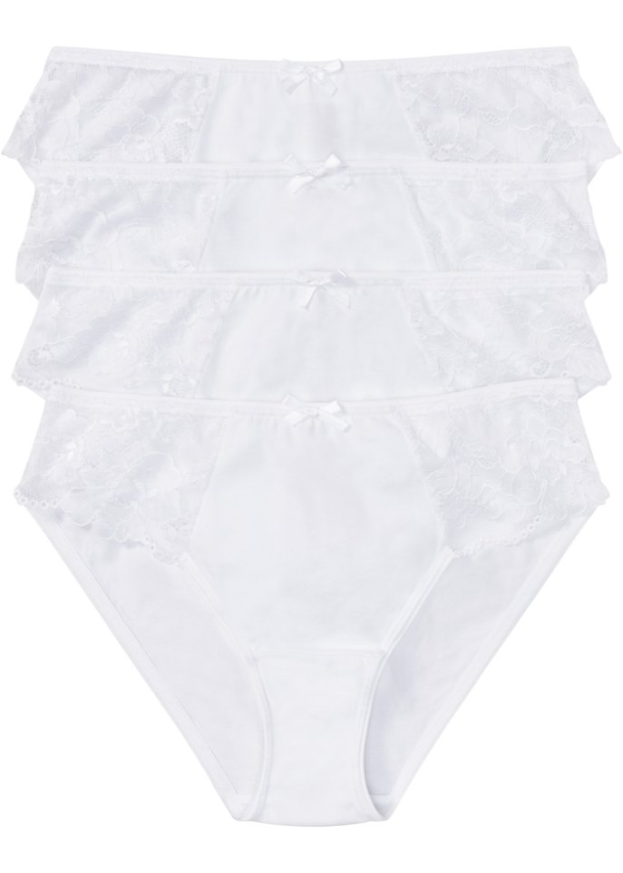 Slip (4er Pack) mit Spitze