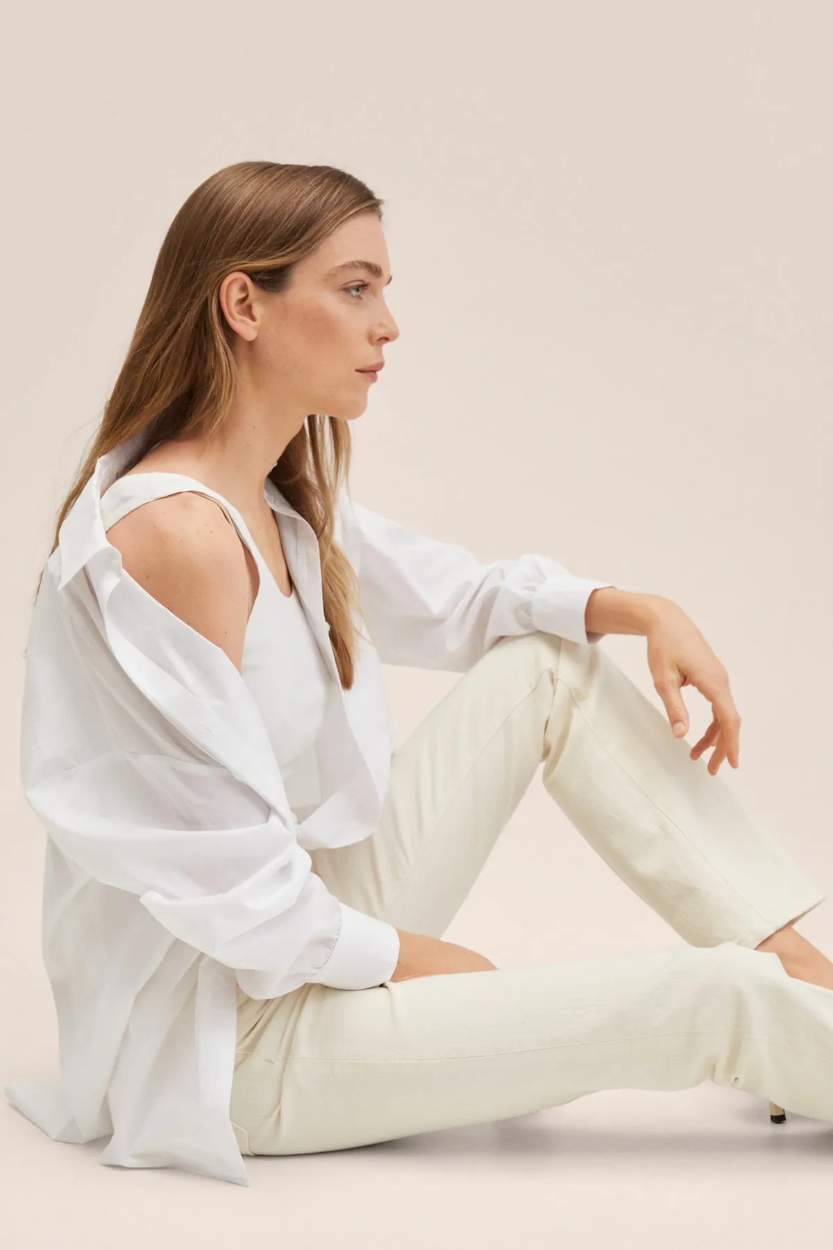MANGO  27013267 Damen/Mädchen Ecru