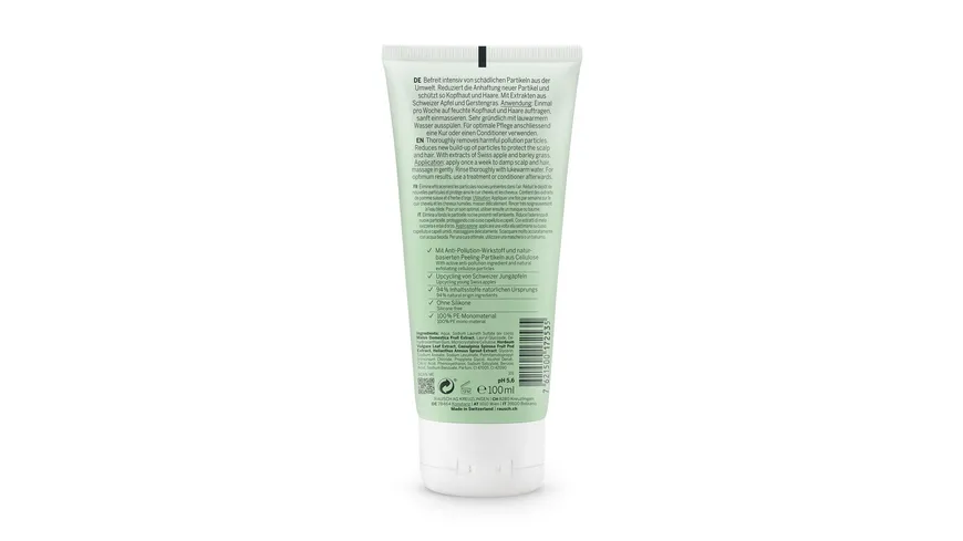 RAUSCH Anti-Pollution-Peeling-Shampoo mit Schweizer Apfel 100 ml