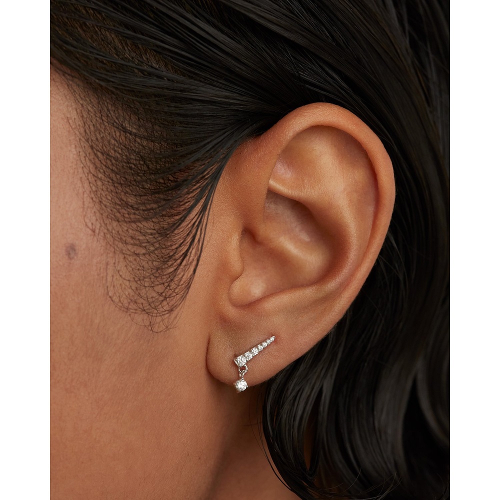 P D Paola Boucle d'oreille unique 925 Argent Boucles d'oreilles