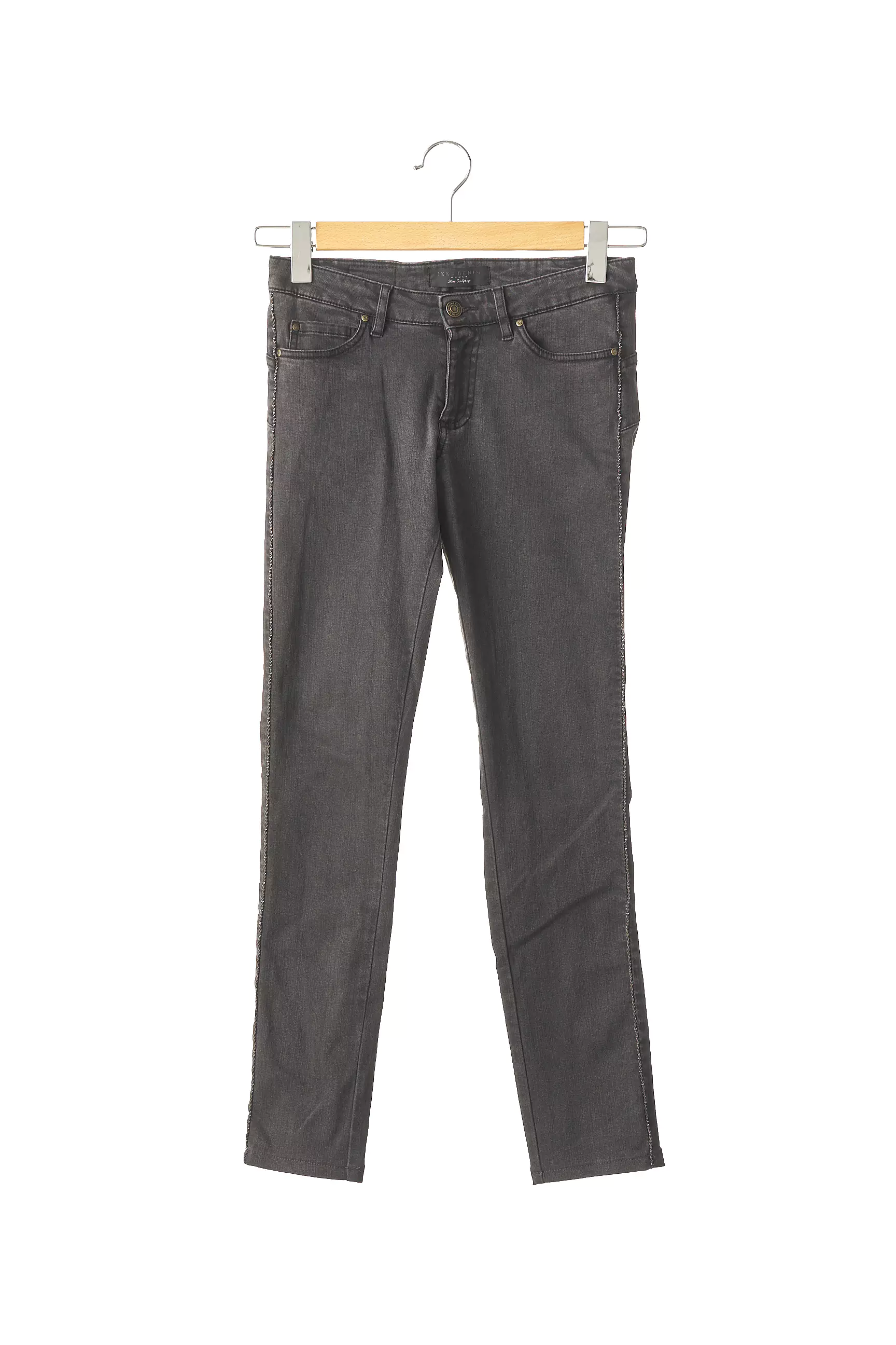 Ikks Pantalons Slim Femme couleur noir