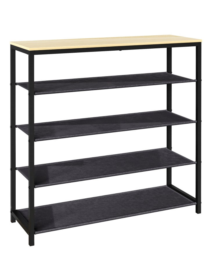 VCM  Metall Holz Schuhregal Schuhablage 4 Fächer Taliro in Honig-Eiche günstig kaufen onesize