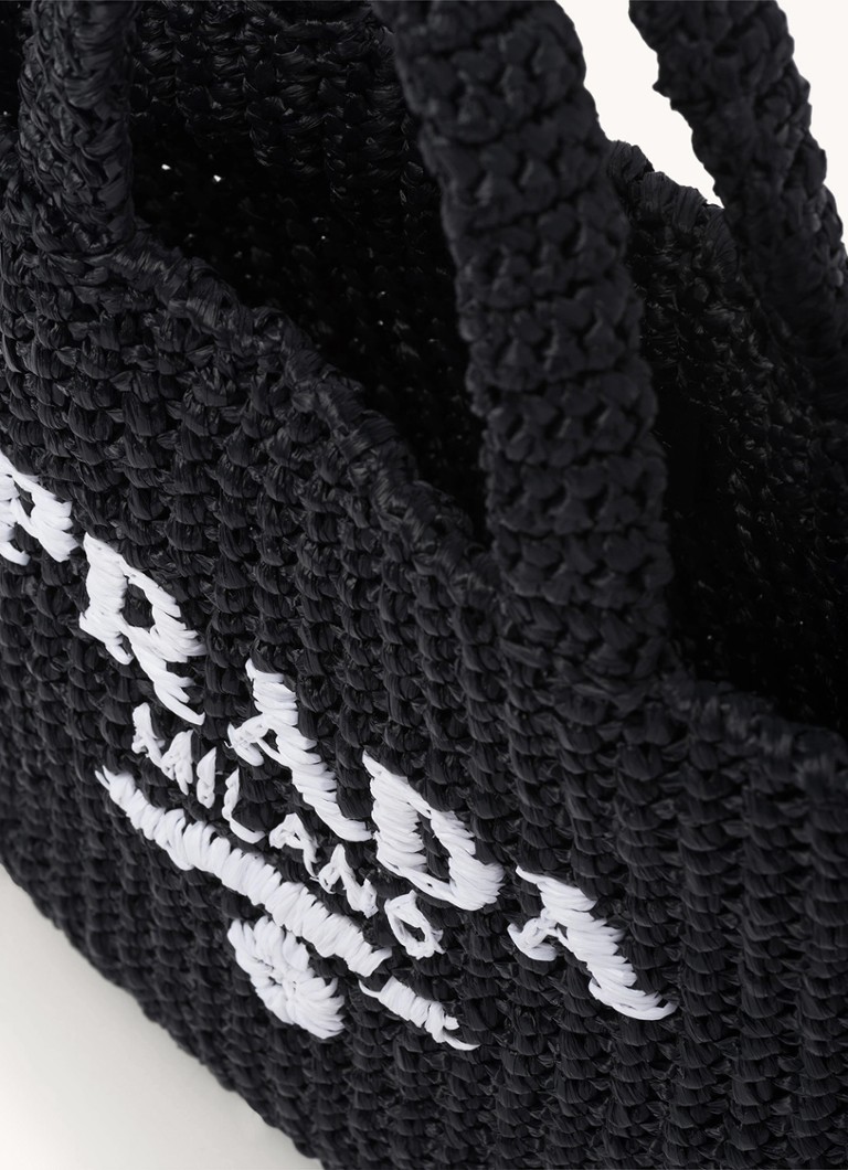 Petit sac à main Prada en raphia