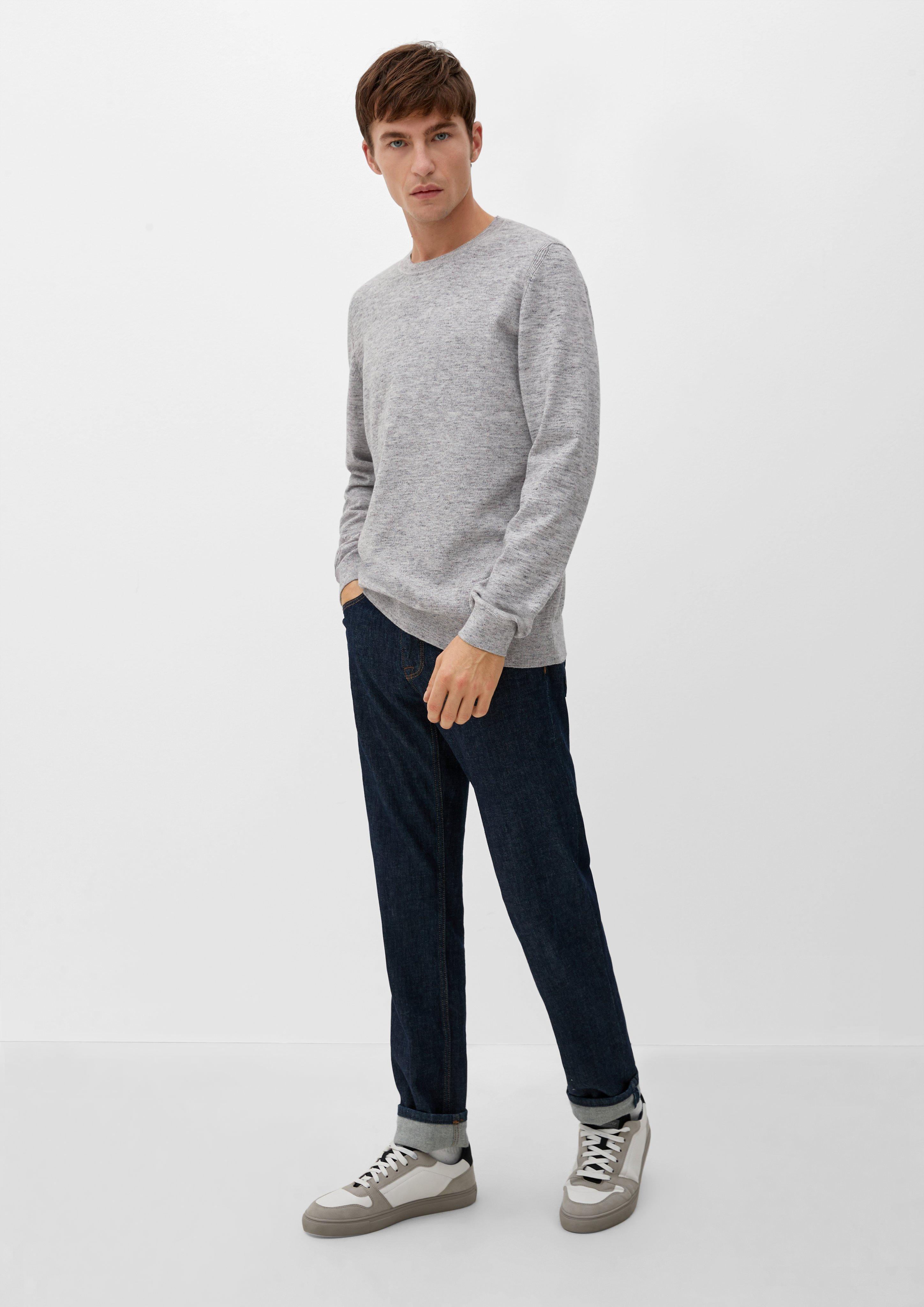 Strickpullover in melierter Optik  2124527-97W1