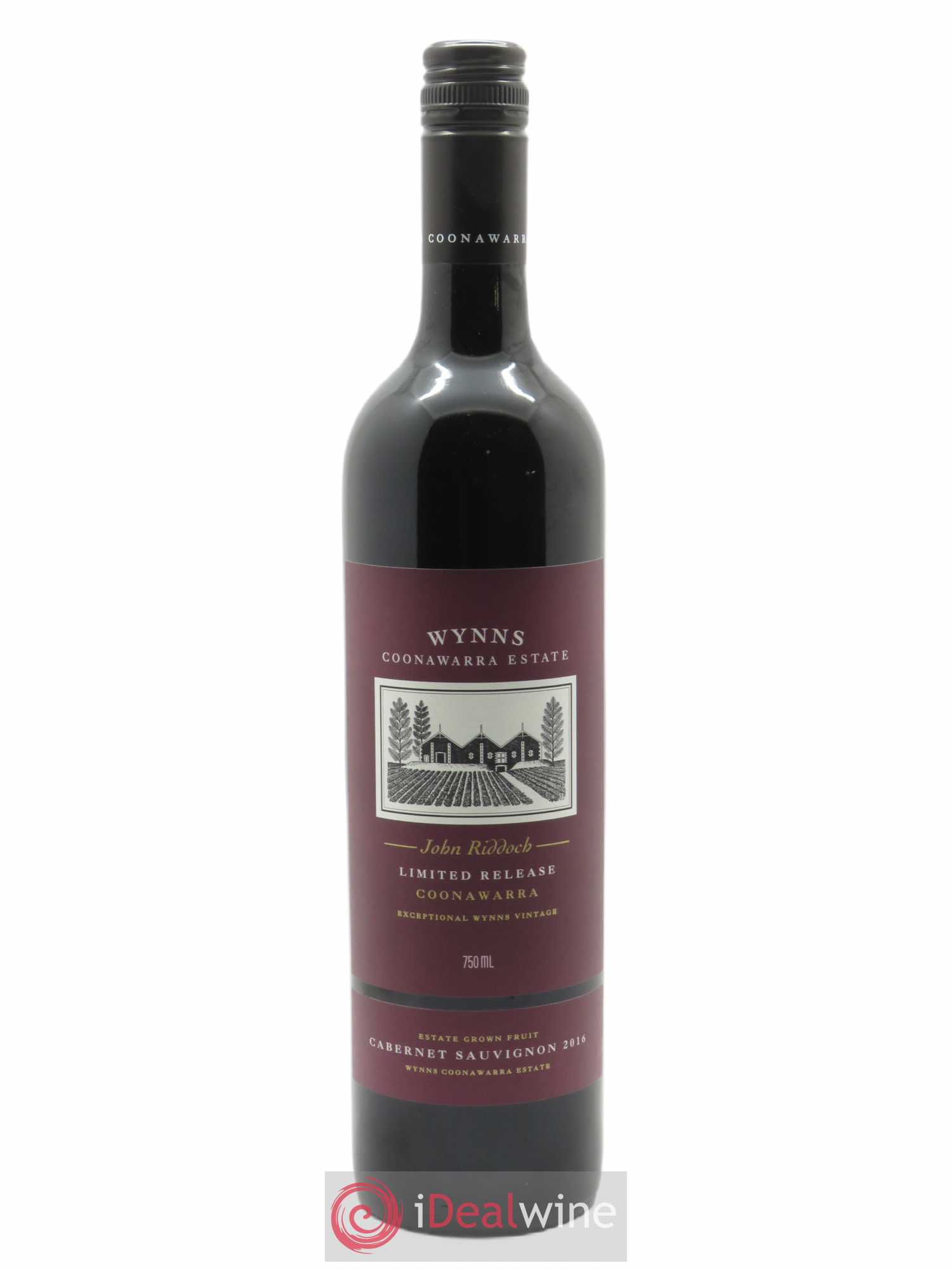 Coonawarra Estate Wynns John Riddoch Cabernet Sauvignon Wynns  2016 - Lot de 1 Bouteille