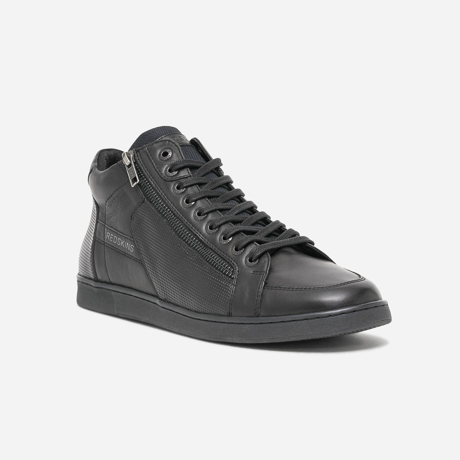 Basket REDSKINS noire en cuir