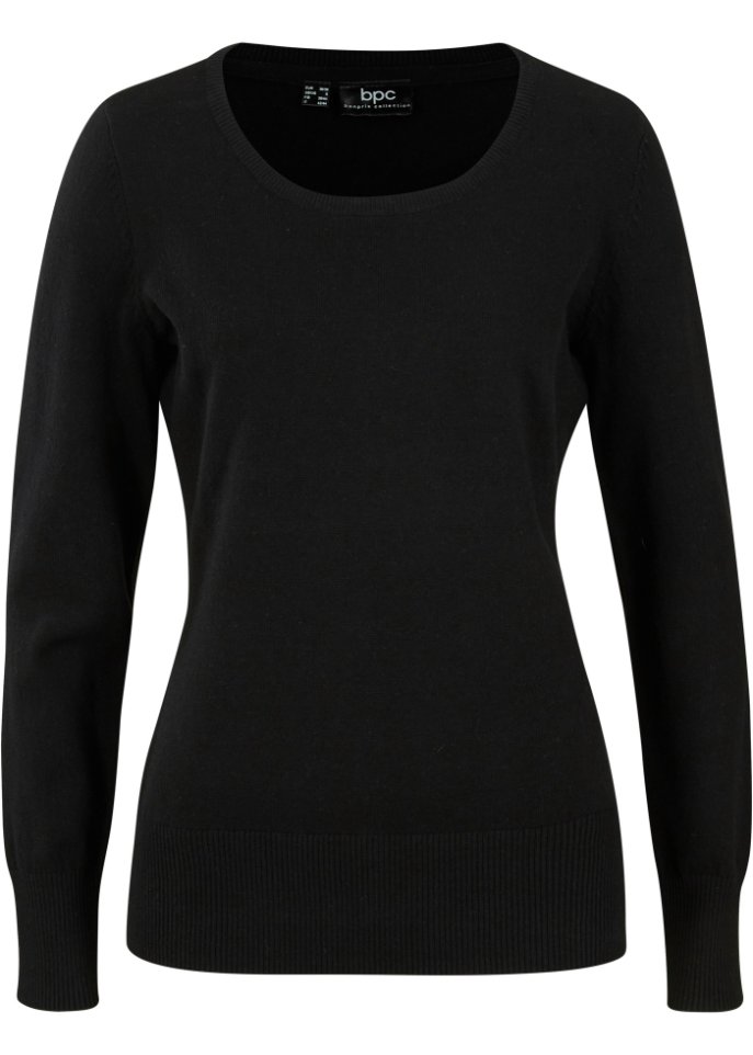 Basic Pullover mit recycelter Baumwolle