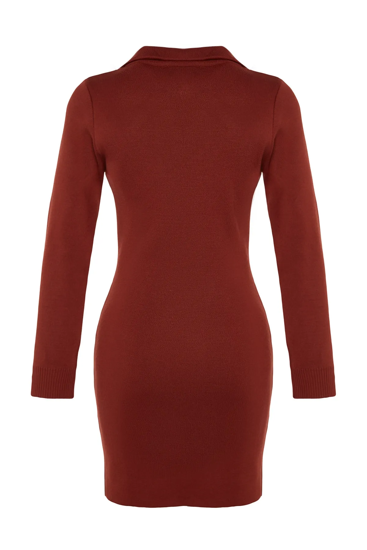 Trendyol Collection  Tile Mini-Strickkleid mit Reißverschluss TWOAW24EL00105
