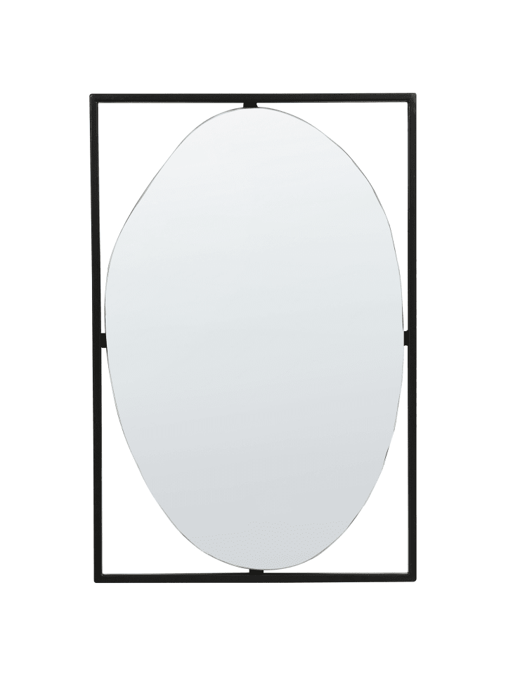 Beliani Wandspiegel NIBELLE in Schwarz - (W) 40 x (H) 60 x (L) 1 cm günstig kaufen onesize