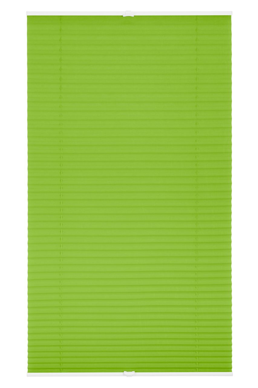 Lichtblick Plissee Klemmfix, ohne Bohren, verspannt - Grün, 100 cm x 130 cm (B x L)