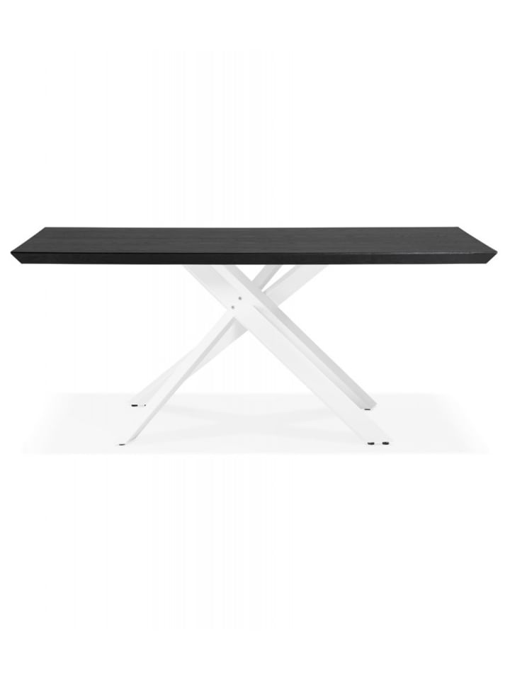 KADIMA DESIGN Esstisch WALABY | Esszimmertisch mit X-Förmigem Bein in Schwarz-Weiß günstig kaufen onesize