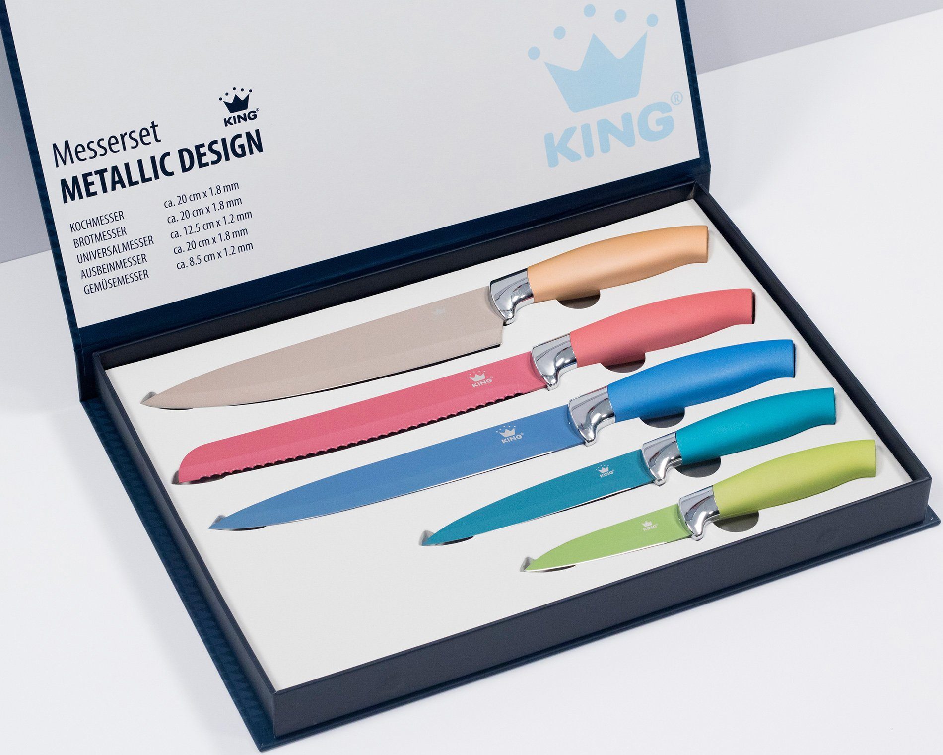 KING Messer-Set Metallic Design (Set, 5-tlg)