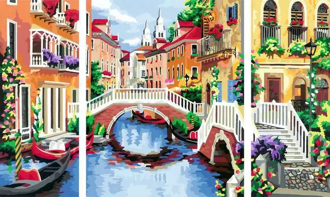 CreArt Venezianische Träume - Malen nach Zahlen für Erwachsene