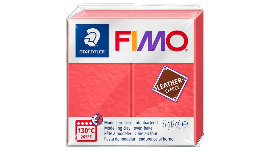 STAEDTLER Modelliermasse Modelliermasse FIMO® leather-effekt Graby Watermelon Styles 57 g