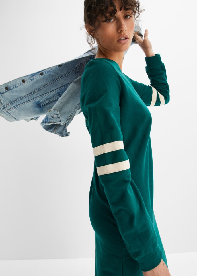 Sweatkleid mit Streifen