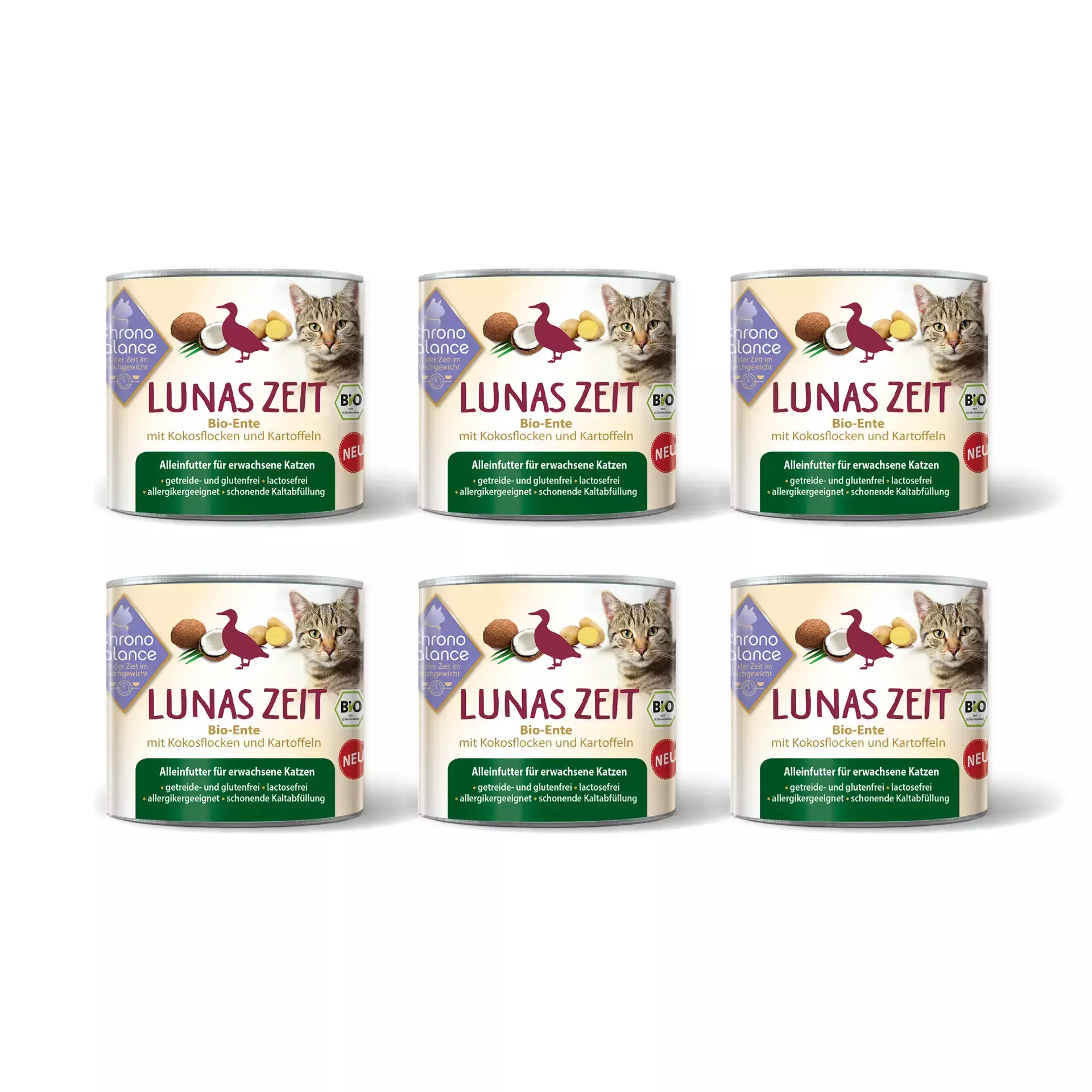 ChronoBalance Nassfutter ChronoBalance Alleinfutter Ente mit Kokosflocken und Kartoffeln 1,2 kg