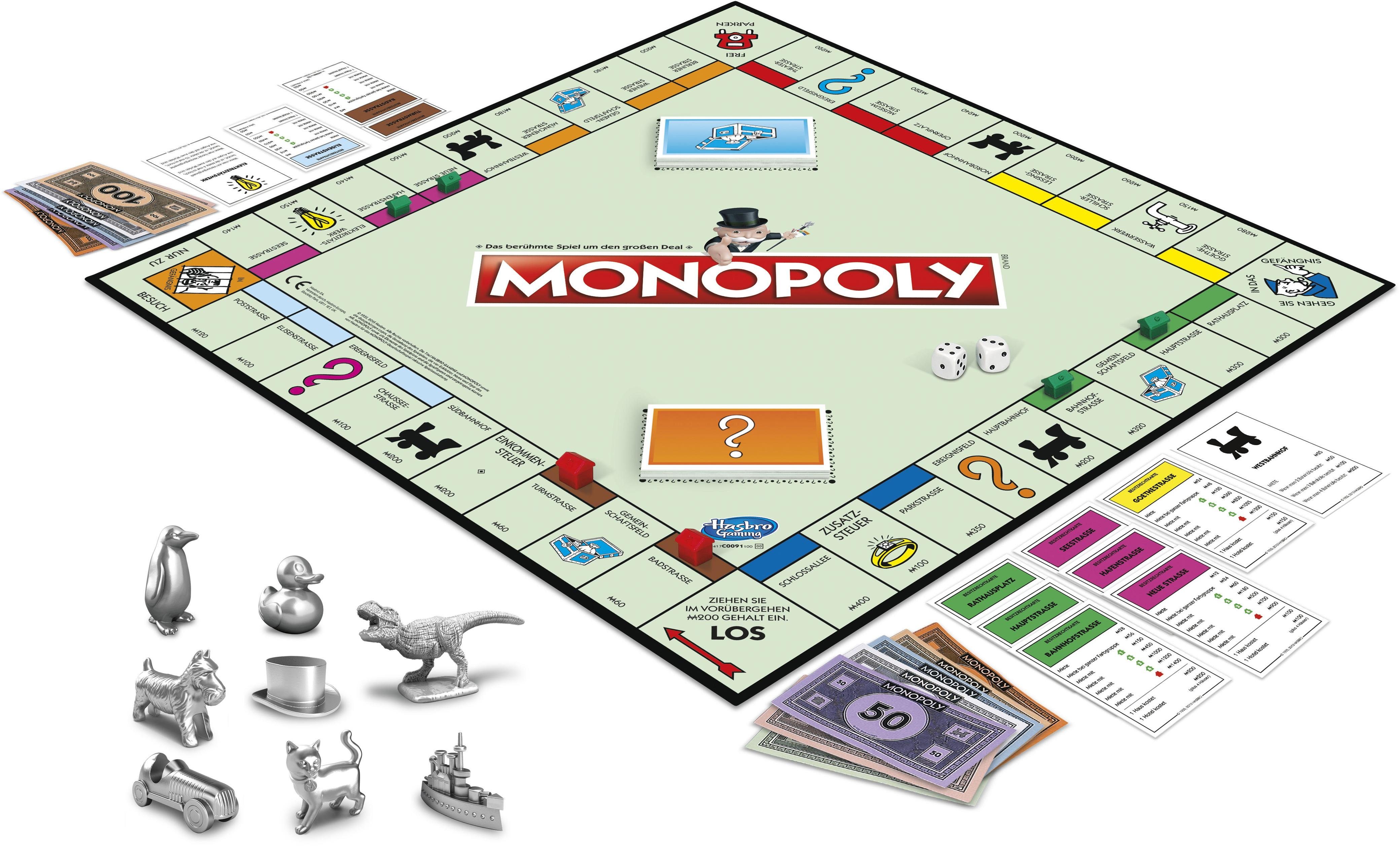 Hasbro Spiel, Monopoly Classic, Made in Europe