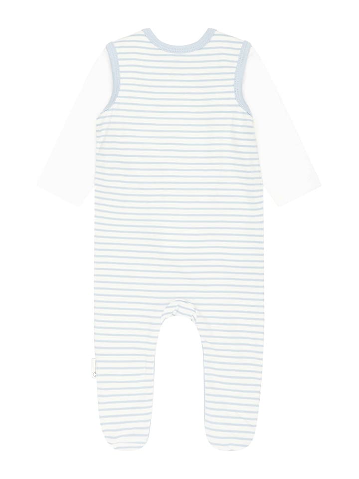 Steiff 2tlg. Outfit in Weiß/ Hellblau günstig kaufen