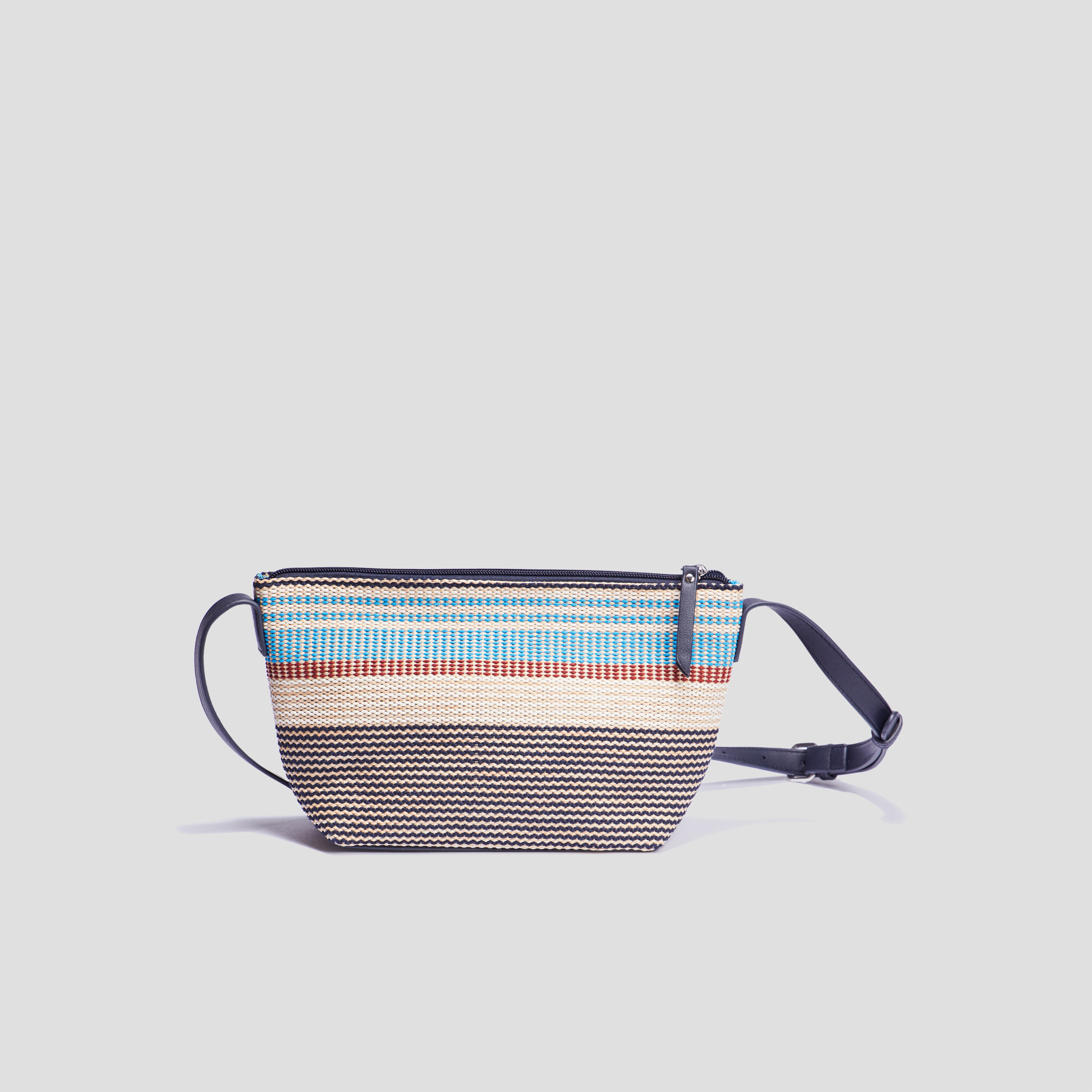 Sac trapèze avec bandoulière bleu femme | La Halle