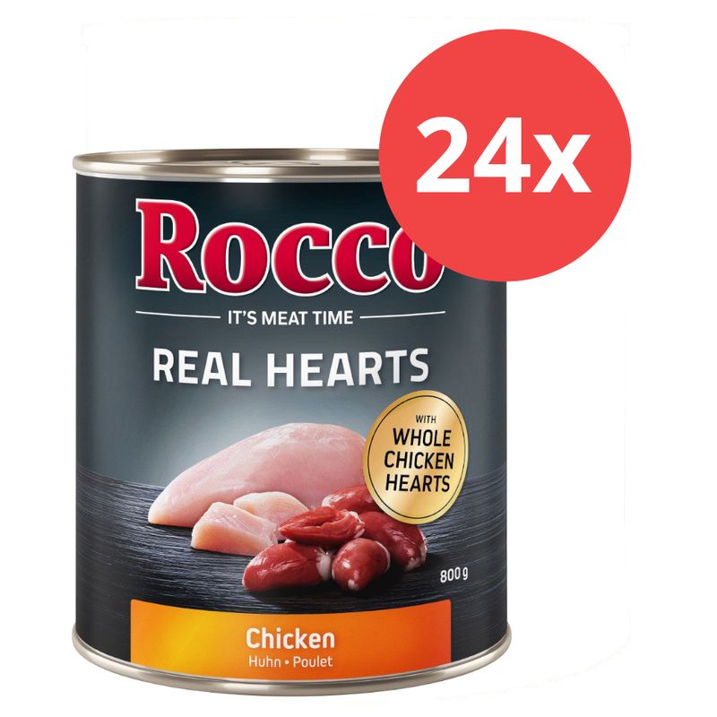 24 x 800 g Sparpaket Rocco Real Hearts zu Discountpreisen % bei bitiba.de