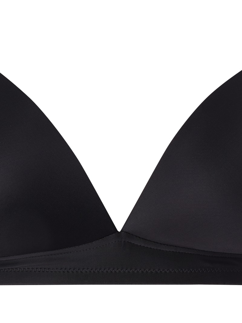 T-Shirt-BH aus Satin - bügellos Modell Satin Deluxe in schwarz