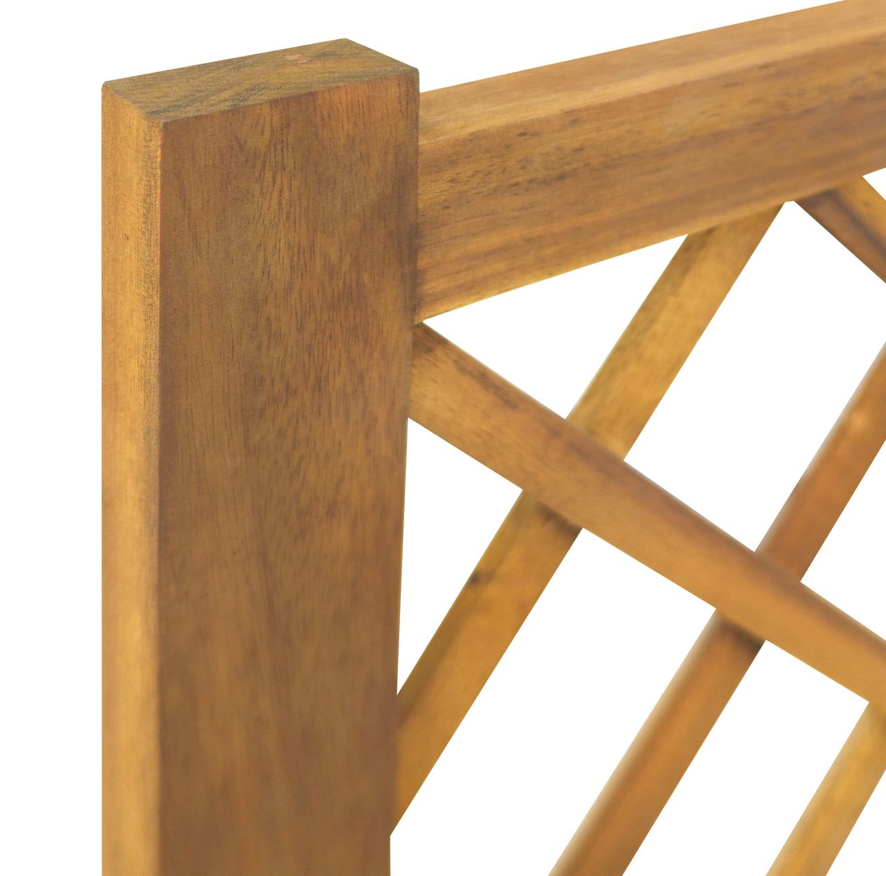 Hardin 1fachgut Pflanzkasten Pflanztopf Blumentopf mit Rankhilfe 180 x 80 x 38 cm FSC braun