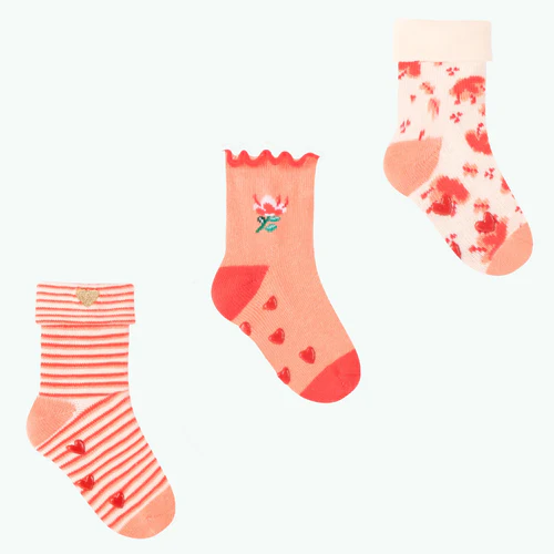 Blooming Butterflies - Pack de chaussettes bébé orange
