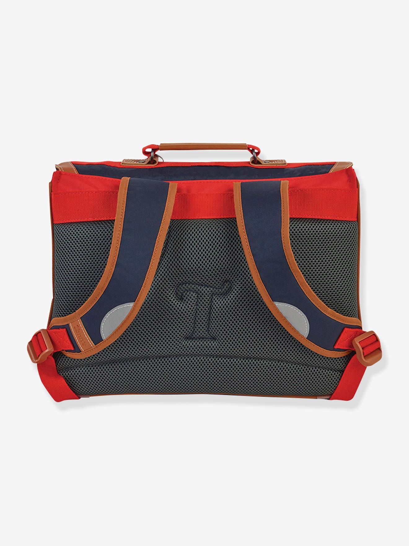 Cartable Arthur TANN'S garçon marine/rouge