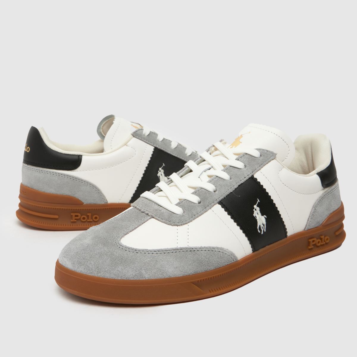 Polo Ralph Lauren – Heritage Aera – Vita, flerfärgade sneakers