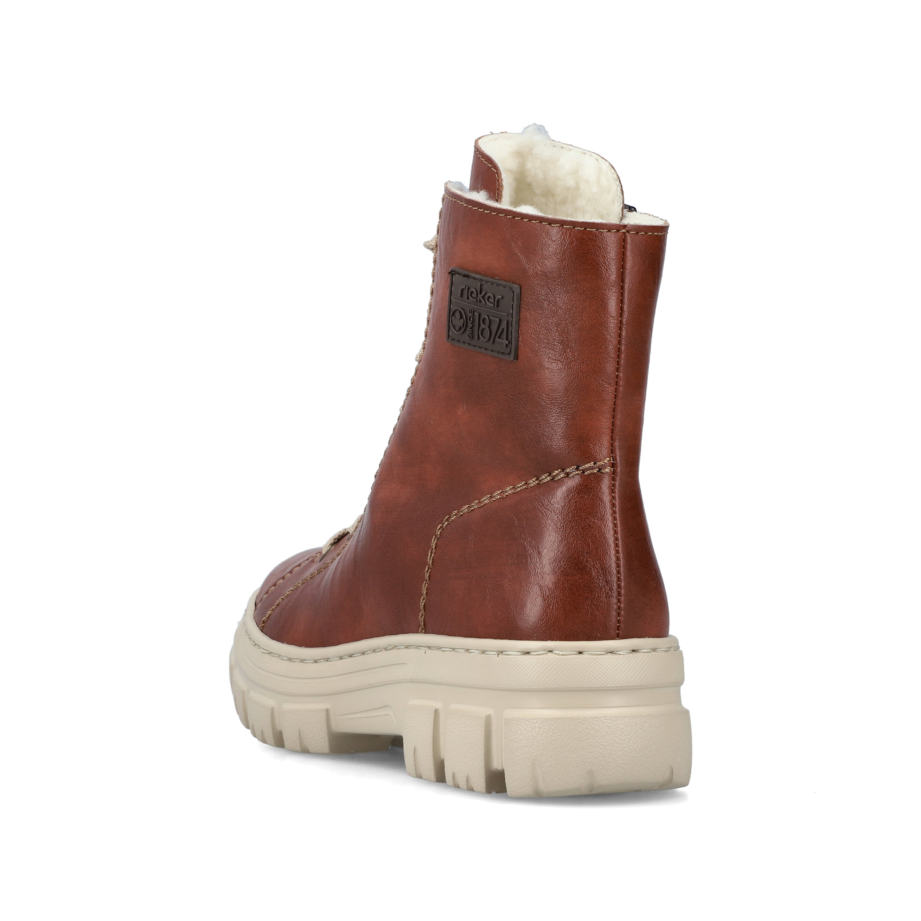 Rieker Damen Schnürstiefel kastanienbraun