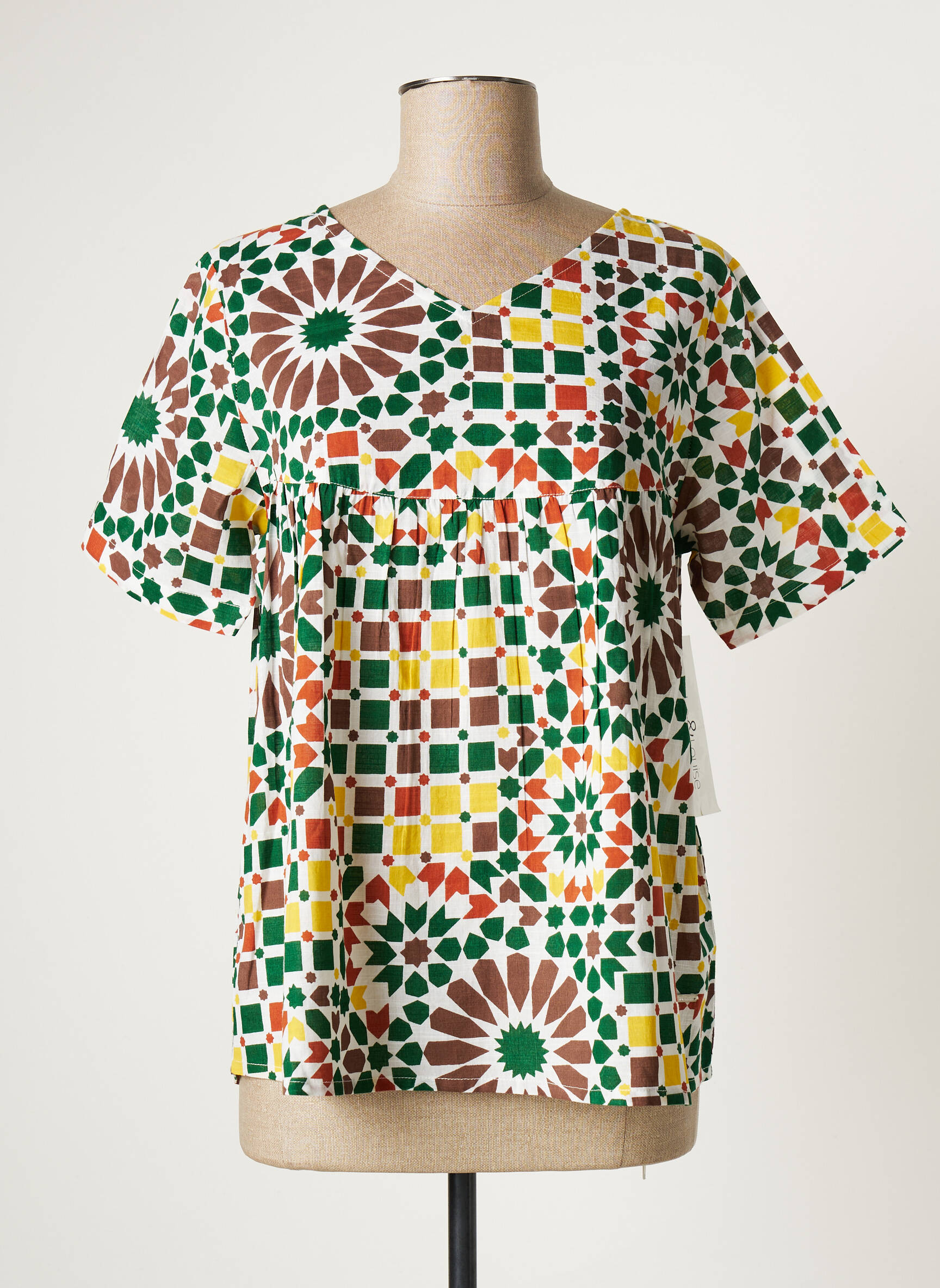 Agathe   Louise Tuniquemanchecourte Femme couleur vert
