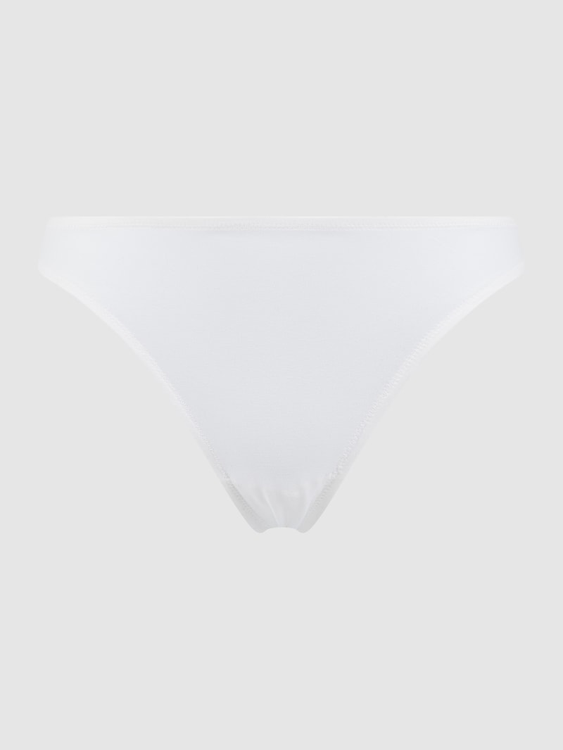 Slip mit Spitzeneinsatz Modell 'INVISIBLE LACE' in weiß